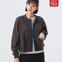 Three -Tone Sweat Cardigan - HLY & CHOCCICO