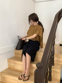 韓國直送Timeless Button - Up Top - HLY & CHOCCICO