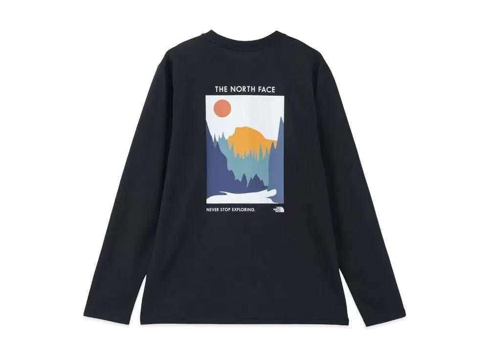TNF Colored Hakf Dome Long Sleeve Tee - HLY & CHOCCICO