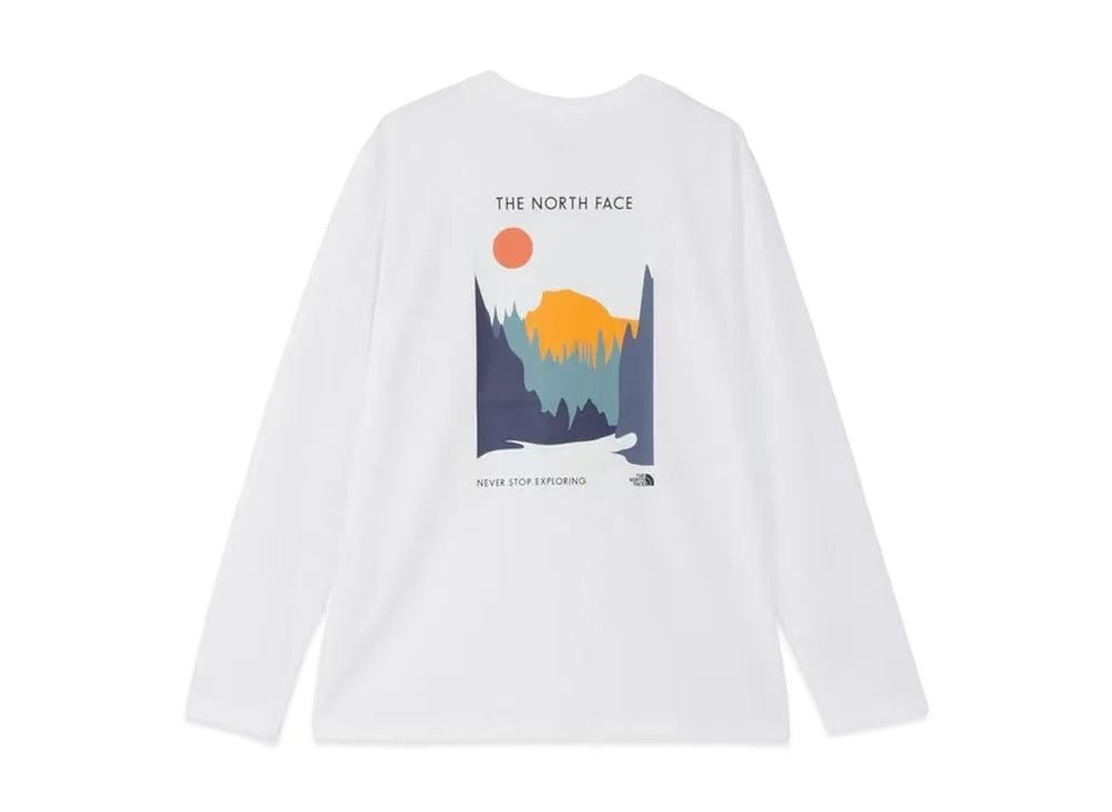 TNF Colored Hakf Dome Long Sleeve Tee - HLY & CHOCCICO
