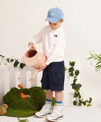 TNF Kids Glen Stripe L/S Sweatshirt - HLY & CHOCCICO