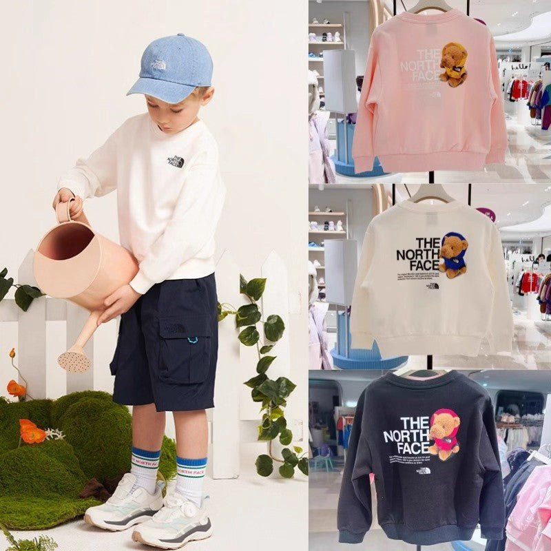 TNF Kids Glen Stripe L/S Sweatshirt - HLY & CHOCCICO