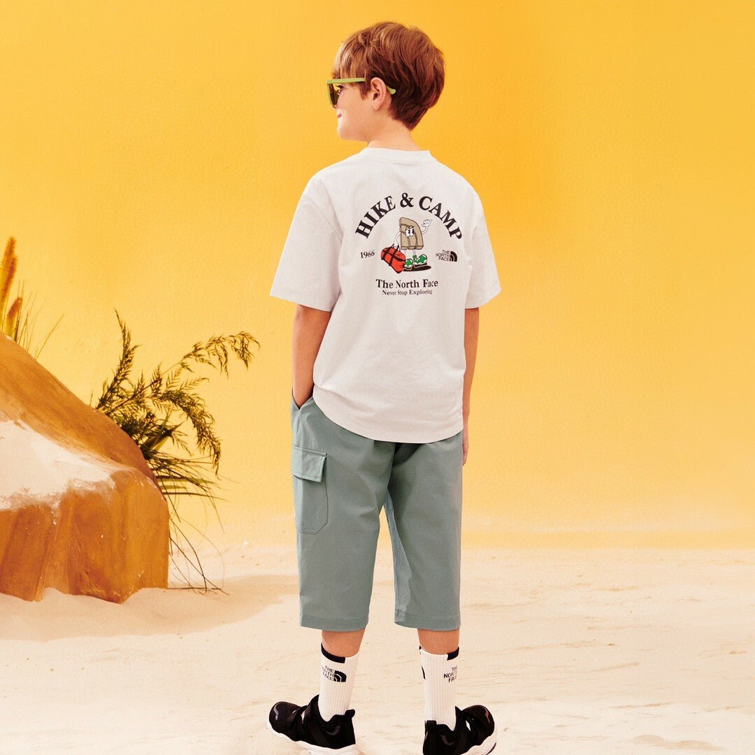 TNF Kids Hike Camp Tee -2 Color - HLY & CHOCCICO