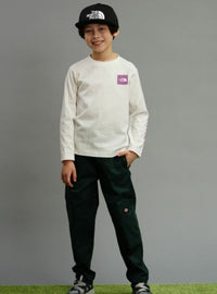 TNF Kids Long Sleeve Tee HLY & CHOCCICO