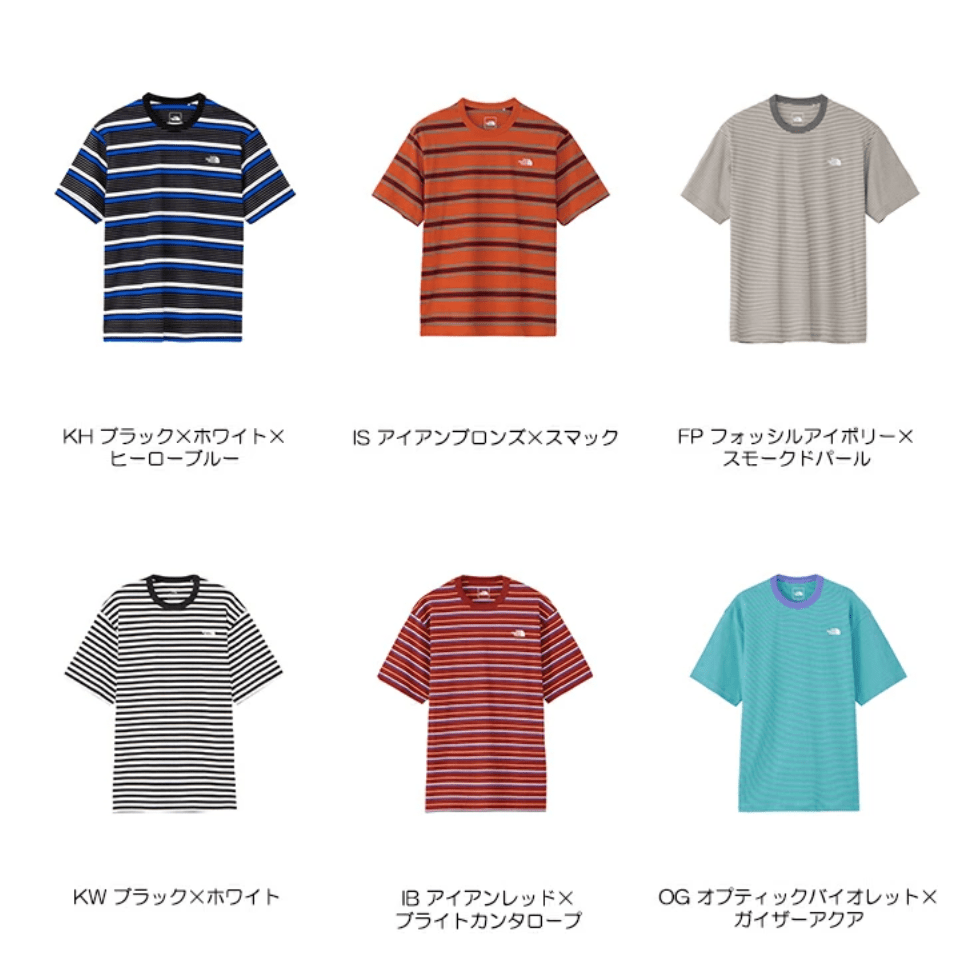 日本直送 TNF Multi Border Tee NT32455 (日版） - HLY & CHOCCICO