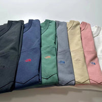 TNF PURPLE 7oz Long Sleeve Pocket Tee -6 Color HLY & CHOCCICO