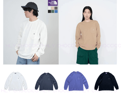TNF PURPLE LABEL 7oz Long Sleeve Pocket Tee - NT3365N - HLY & CHOCCICO