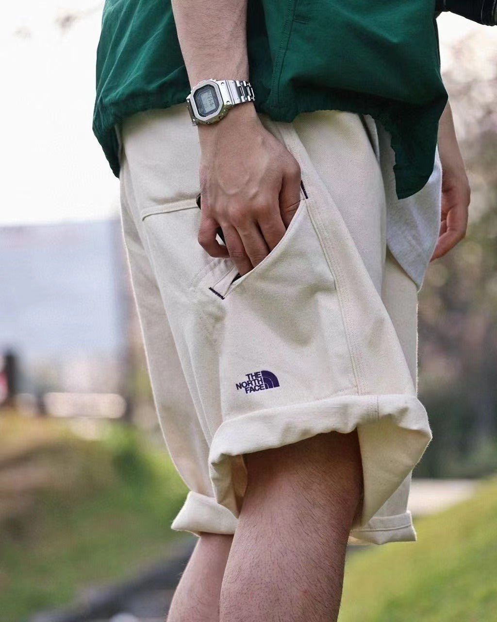 TNF PURPLE LABEL Denim Field Shorts [ NT4402N ] - HLY & CHOCCICO