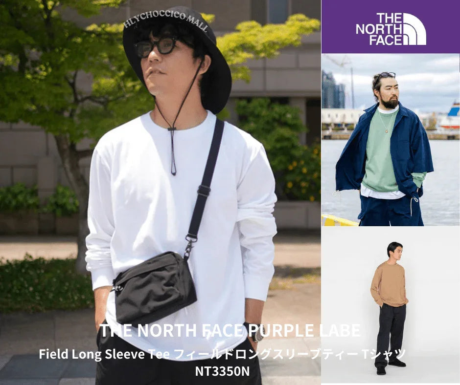 TNF PURPLE LABEL Field Long Sleeve Tee [ NT3350N ] - HLY &amp; CHOCCICO