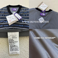 TNF PURPLE LABEL LABEL GORE-TEX INFINIUM™ Fair Isle Vest NT6301N - HLY & CHOCCICO