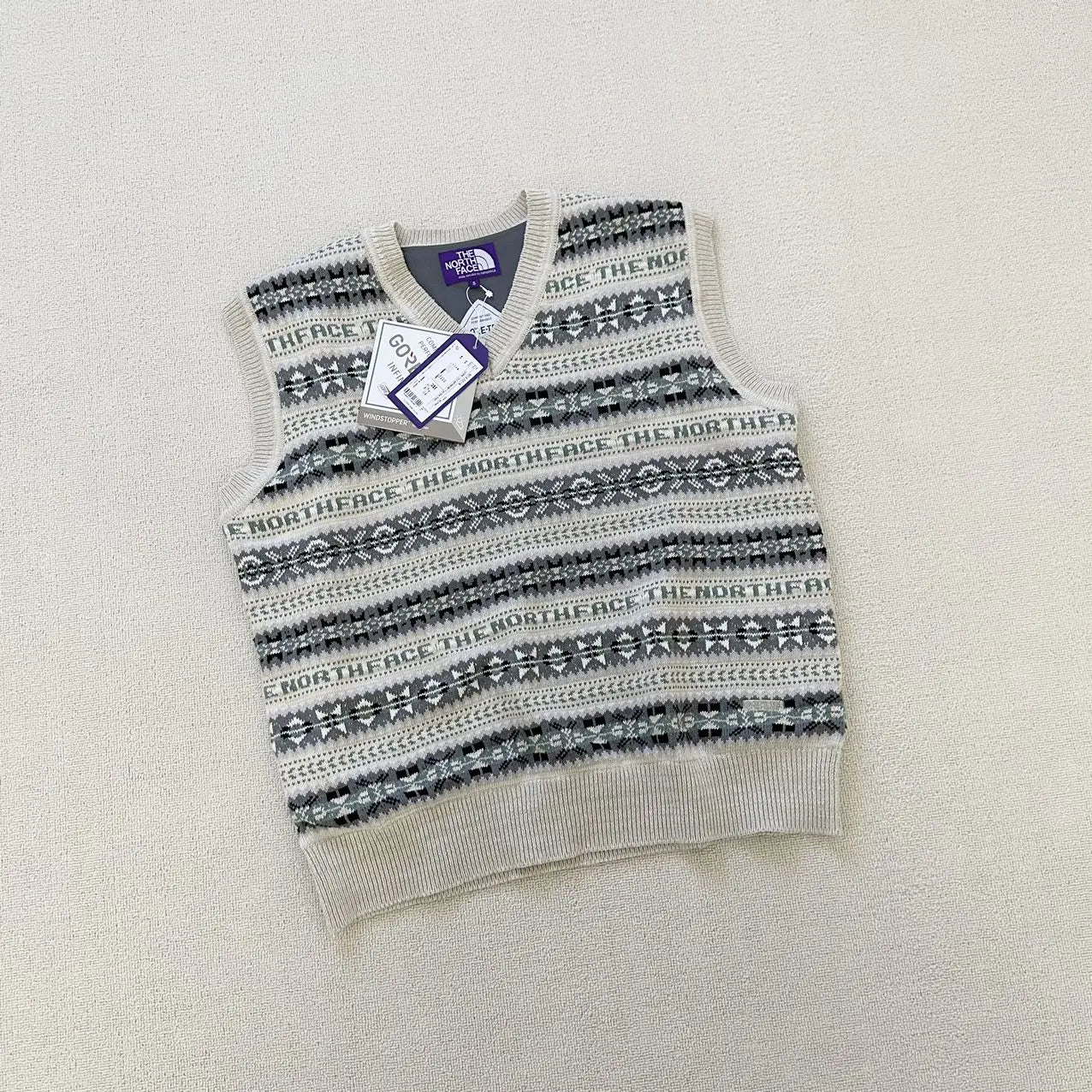 TNF PURPLE LABEL LABEL GORE-TEX INFINIUM™ Fair Isle Vest NT6301N HLY & CHOCCICO