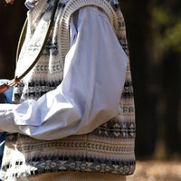 TNF PURPLE LABEL LABEL GORE-TEX INFINIUM™ Fair Isle Vest NT6301N - HLY & CHOCCICO