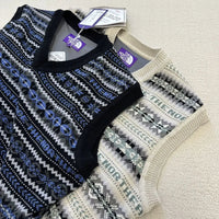 TNF PURPLE LABEL LABEL GORE-TEX INFINIUM™ Fair Isle Vest NT6301N HLY & CHOCCICO