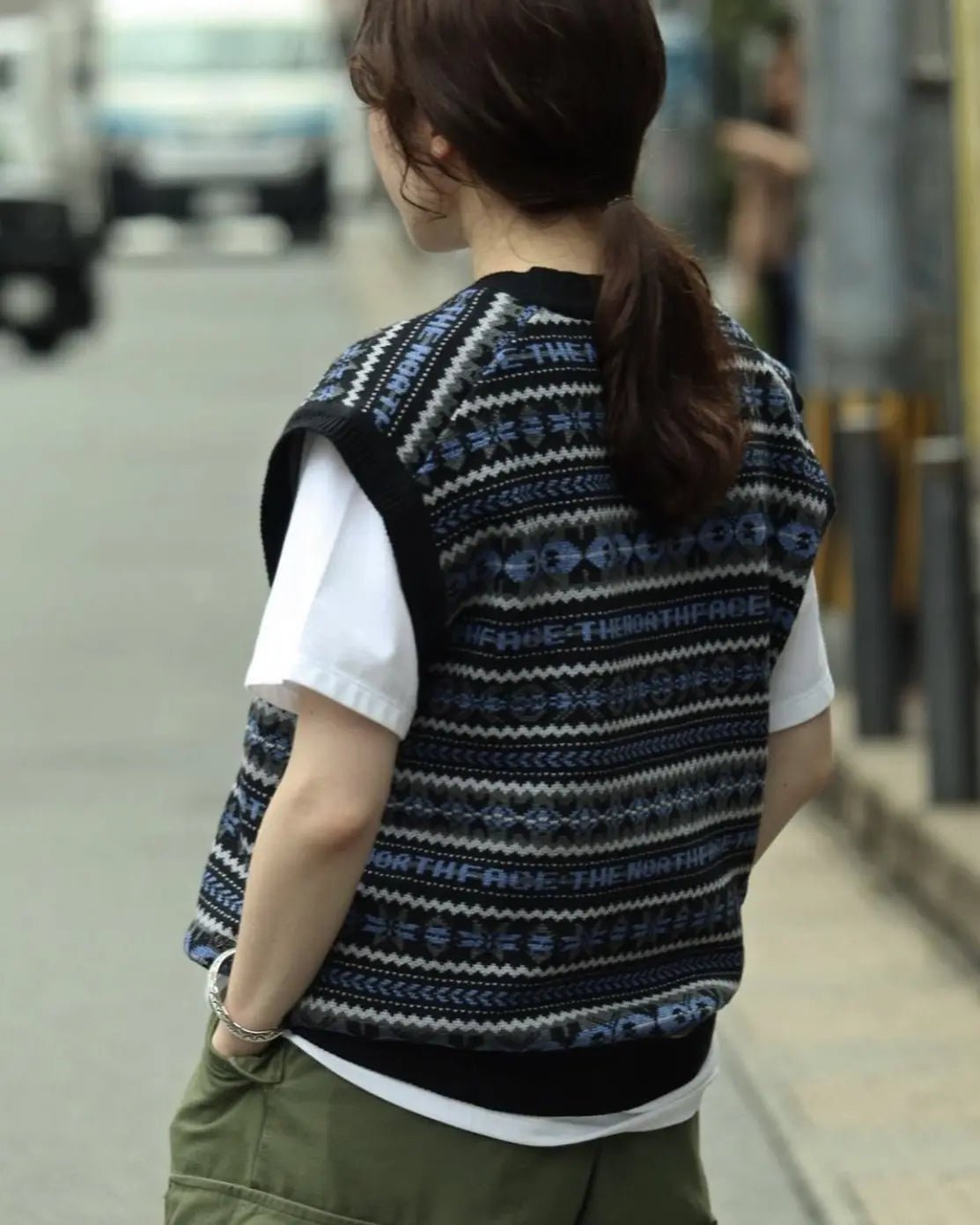 TNF PURPLE LABEL LABEL GORE-TEX INFINIUM™ Fair Isle Vest NT6301N - HLY & CHOCCICO