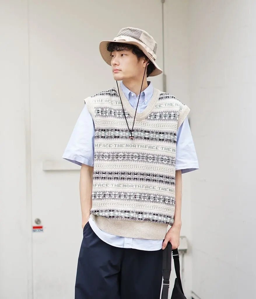 TNF PURPLE LABEL LABEL GORE-TEX INFINIUM™ Fair Isle Vest NT6301N - HLY & CHOCCICO