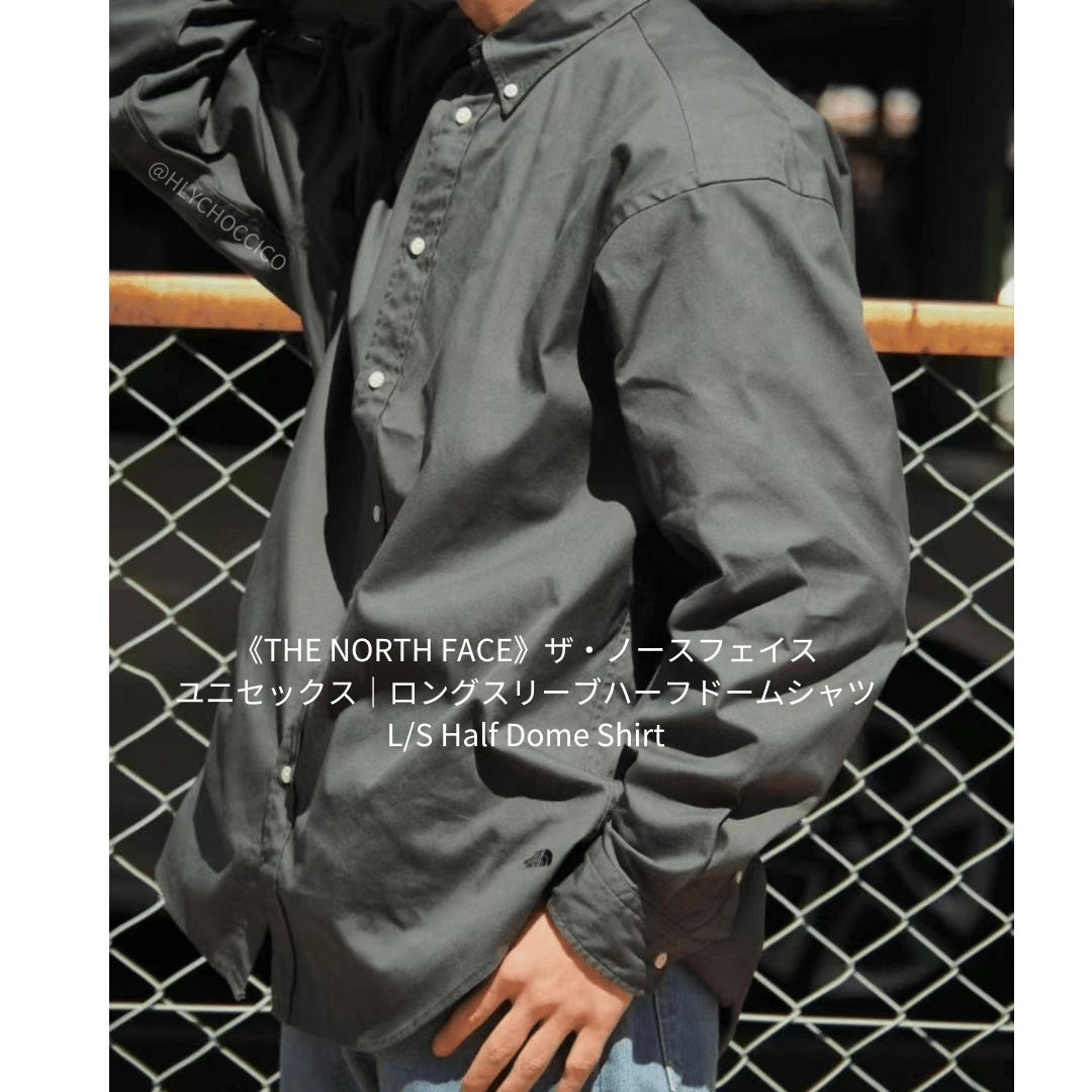 TNF PURPLE LABEL L/S Half Dome Shirt NR12450 HLY & CHOCCICO
