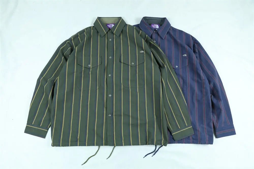 TNF Purple Label Regimental Stripe Field Shirt 紫標間條長䄂恤衫 - HLY & CHOCCICO