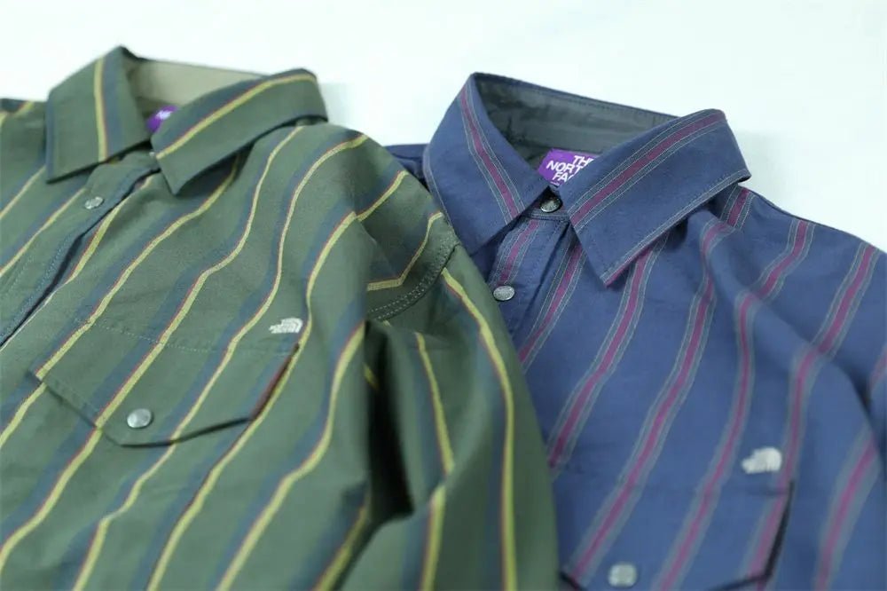 TNF Purple Label Regimental Stripe Field Shirt 紫標間條長䄂恤衫 - HLY & CHOCCICO
