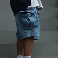 TNF PURPLE LABEL Webbing Belt Denim Cargo Shorts NT4308N - HLY & CHOCCICO