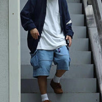 TNF PURPLE LABEL Webbing Belt Denim Cargo Shorts NT4308N - HLY & CHOCCICO