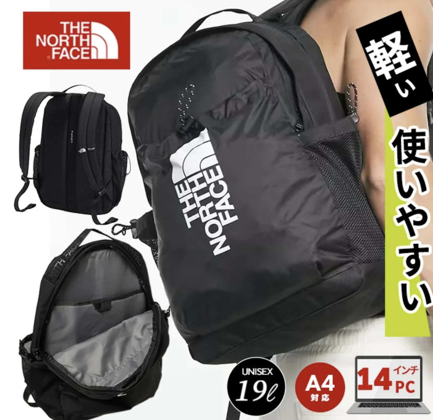 日本直送TNF Small Function Full Pocket Large 19L Backpack - HLY &amp; CHOCCICO