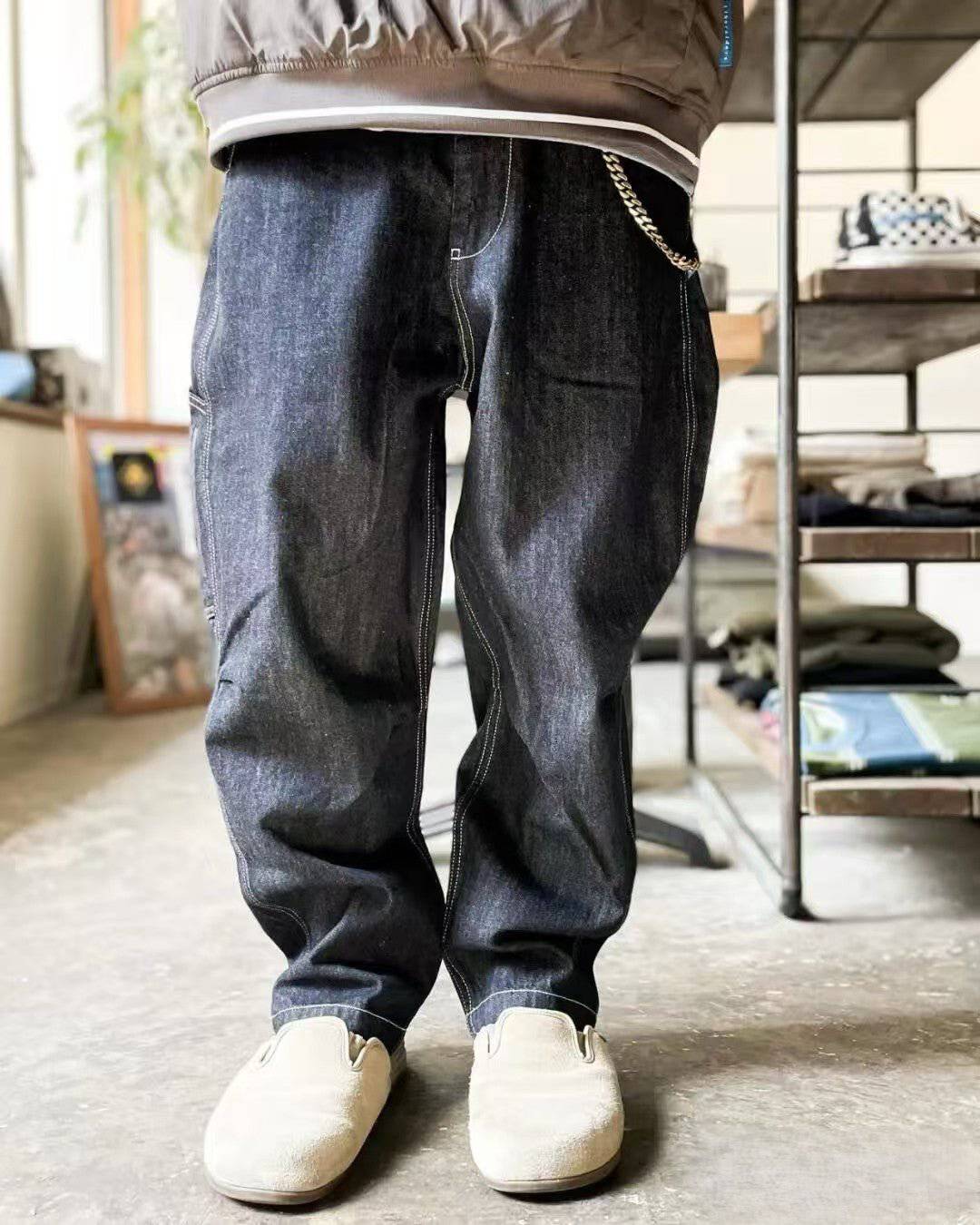 TRIBAL DENIM SARROUEL PANTS - HLY & CHOCCICO