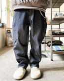 TRIBAL DENIM SARROUEL PANTS - HLY & CHOCCICO