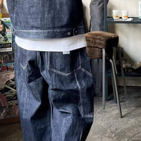 TRIBAL DENIM SARROUEL PANTS - HLY & CHOCCICO