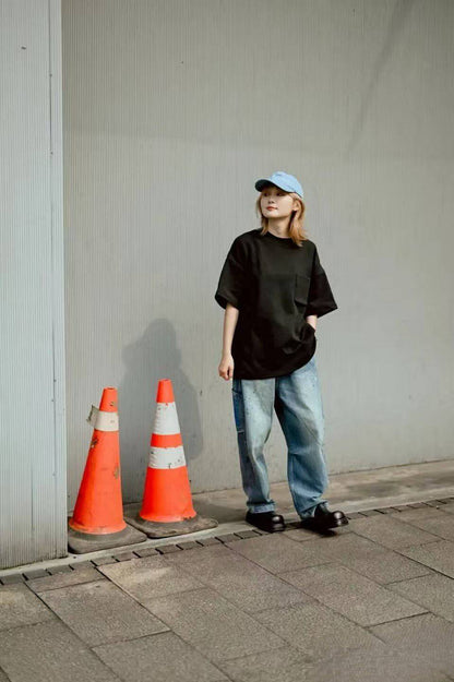 TRIBAL DENIM SARROUEL PANTS - HLY &amp; CHOCCICO