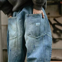 TRIBAL DENIM SARROUEL PANTS - HLY & CHOCCICO