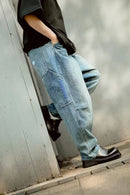 TRIBAL DENIM SARROUEL PANTS - HLY & CHOCCICO