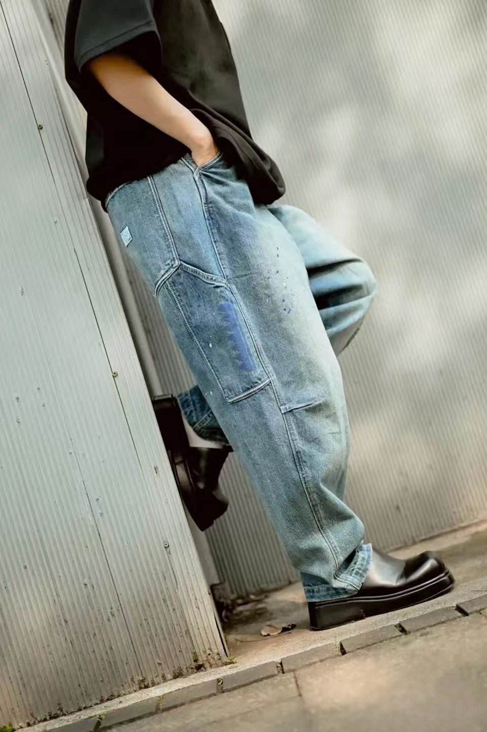 TRIBAL DENIM SARROUEL PANTS - HLY & CHOCCICO