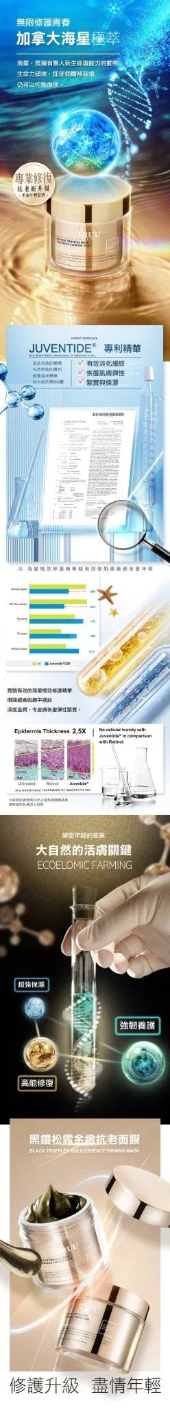 TRUU 黑鑽松露金緻抗老面膜120ml【修復抗老巔峰】 - HLY &amp; CHOCCICO