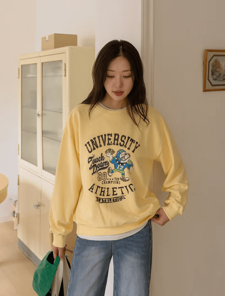 韓國直送Universe Character Printing Long Sleeve Tee - HLY &amp; CHOCCICO