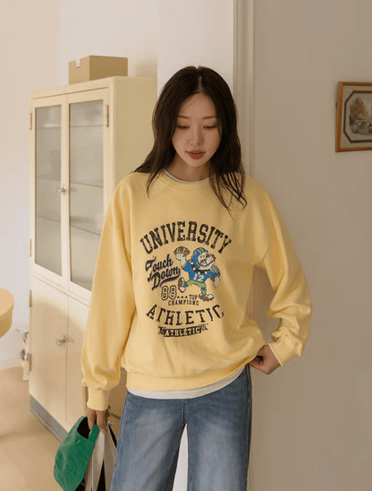 韓國直送Universe Character Printing Long Sleeve Tee - HLY &amp; CHOCCICO