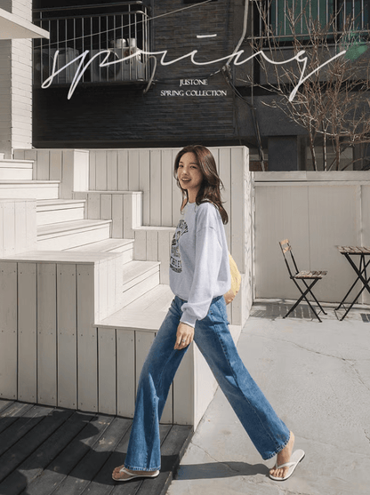 韓國直送Universe Character Printing Long Sleeve Tee - HLY &amp; CHOCCICO