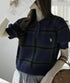 日本直送U.S. POLO ASSN 別注Check Short Length Knit Top （新款預售5月發貨） - HLY & CHOCCICO