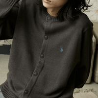 日本直送 U.S. POLO ASSN.別注 CREW NECK KNIT CARDIGAN - HLY & CHOCCICO