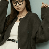 日本直送 U.S. POLO ASSN.別注 CREW NECK KNIT CARDIGAN - HLY & CHOCCICO