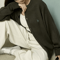 日本直送 U.S. POLO ASSN.別注 CREW NECK KNIT CARDIGAN - HLY & CHOCCICO