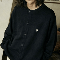 日本直送 U.S. POLO ASSN.別注 CREW NECK KNIT CARDIGAN - HLY & CHOCCICO