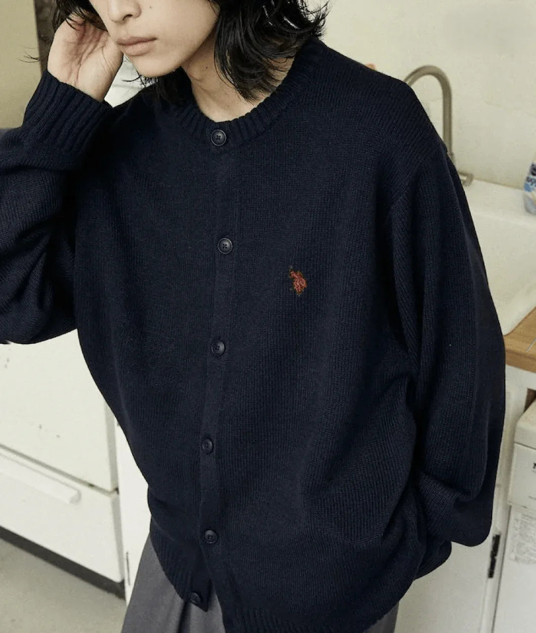 🌟現貨🌟日本直送 U.S. POLO ASSN.別注 CREW NECK KNIT CARDIGAN - HLY &amp; CHOCCICO