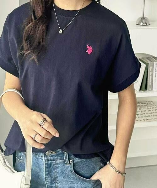 日本直送U.S. POLO ASSN French Sleeve Tee - HLY & CHOCCICO
