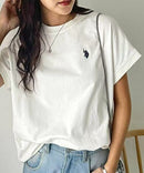 日本直送U.S. POLO ASSN French Sleeve Tee - HLY & CHOCCICO