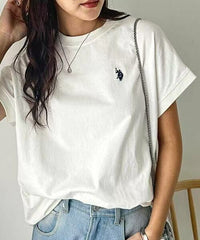 日本直送U.S. POLO ASSN French Sleeve Tee - HLY & CHOCCICO