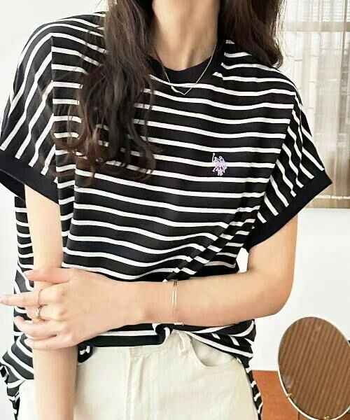 日本直送U.S. POLO ASSN French Sleeve Tee