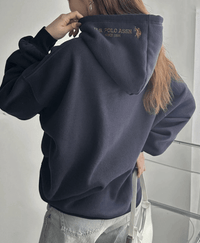 日本直送【U.S. POLO ASSN.】 Hood Embroidery Lining Brushed Hoodie - HLY & CHOCCICO