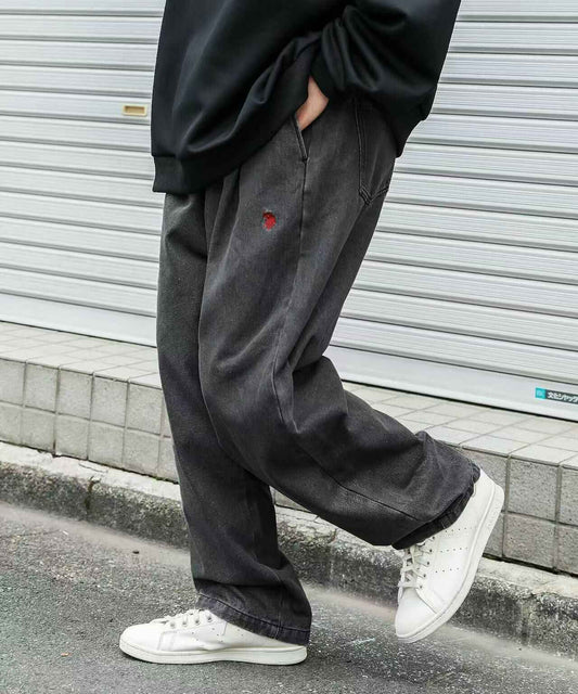 日本直送U.S. POLO ASSN Logo Embroidery Balloon Silhouette Chef Pants