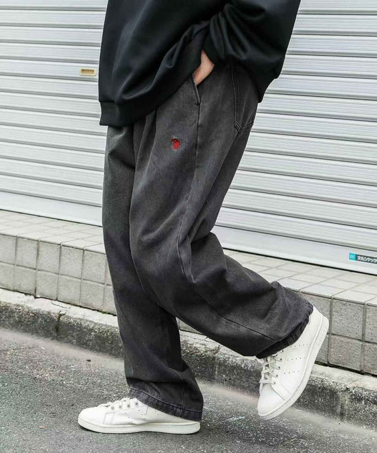 日本直送U.S. POLO ASSN Logo Embroidery Balloon Silhouette Chef Pants