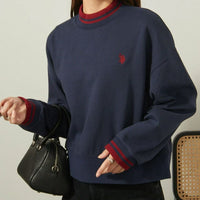 日本直送U.S. POLO ASSN Mock Neck Short Sweat - HLY & CHOCCICO